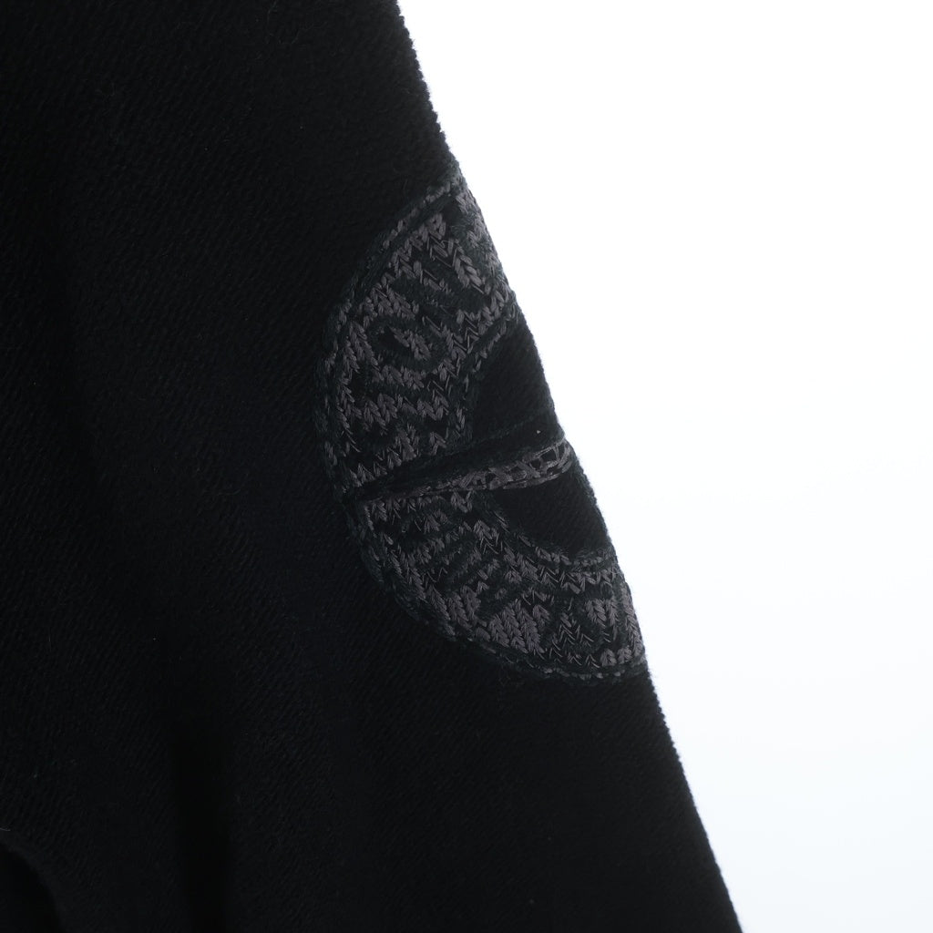 STONE ISLAND(ストーンアイランド) フロントジップ ドライバーズニット ブラック #XL