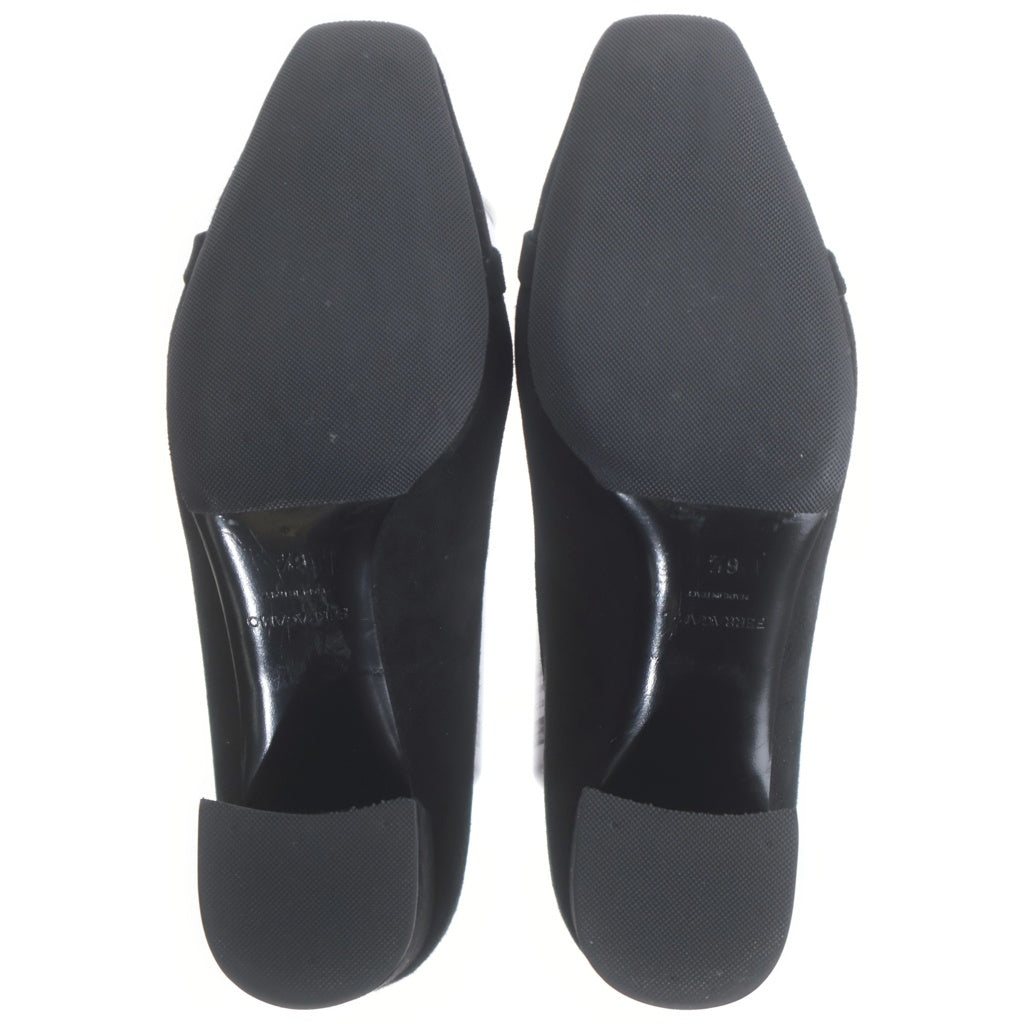 FERRAGAMO(フェラガモ) ハイヒール ブラック スエード #6 1/2 レディース