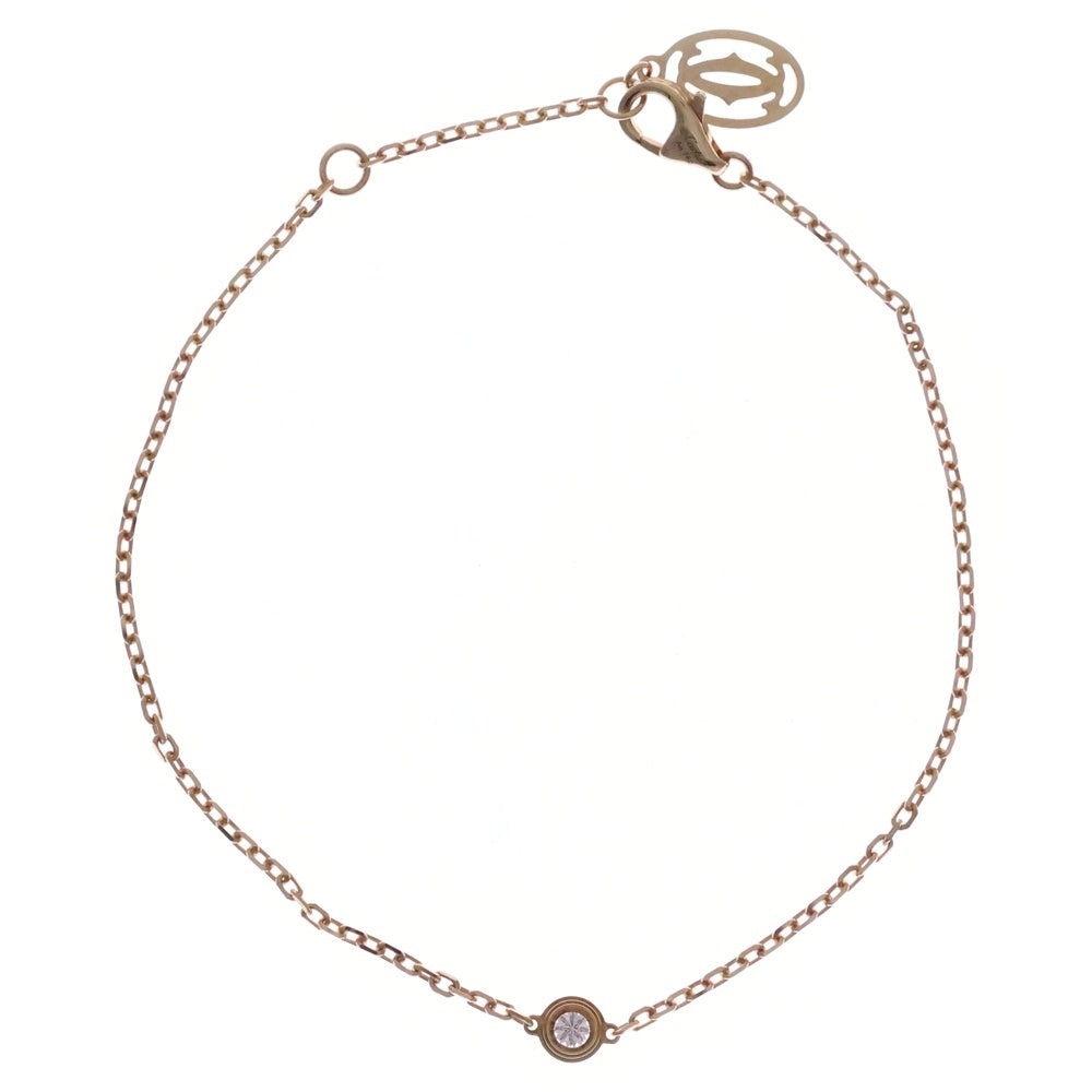 Cartier(カルティエ) ダムールSM 1Pダイヤ チェーン ブレスレット K18YG イエローゴールド レディース
