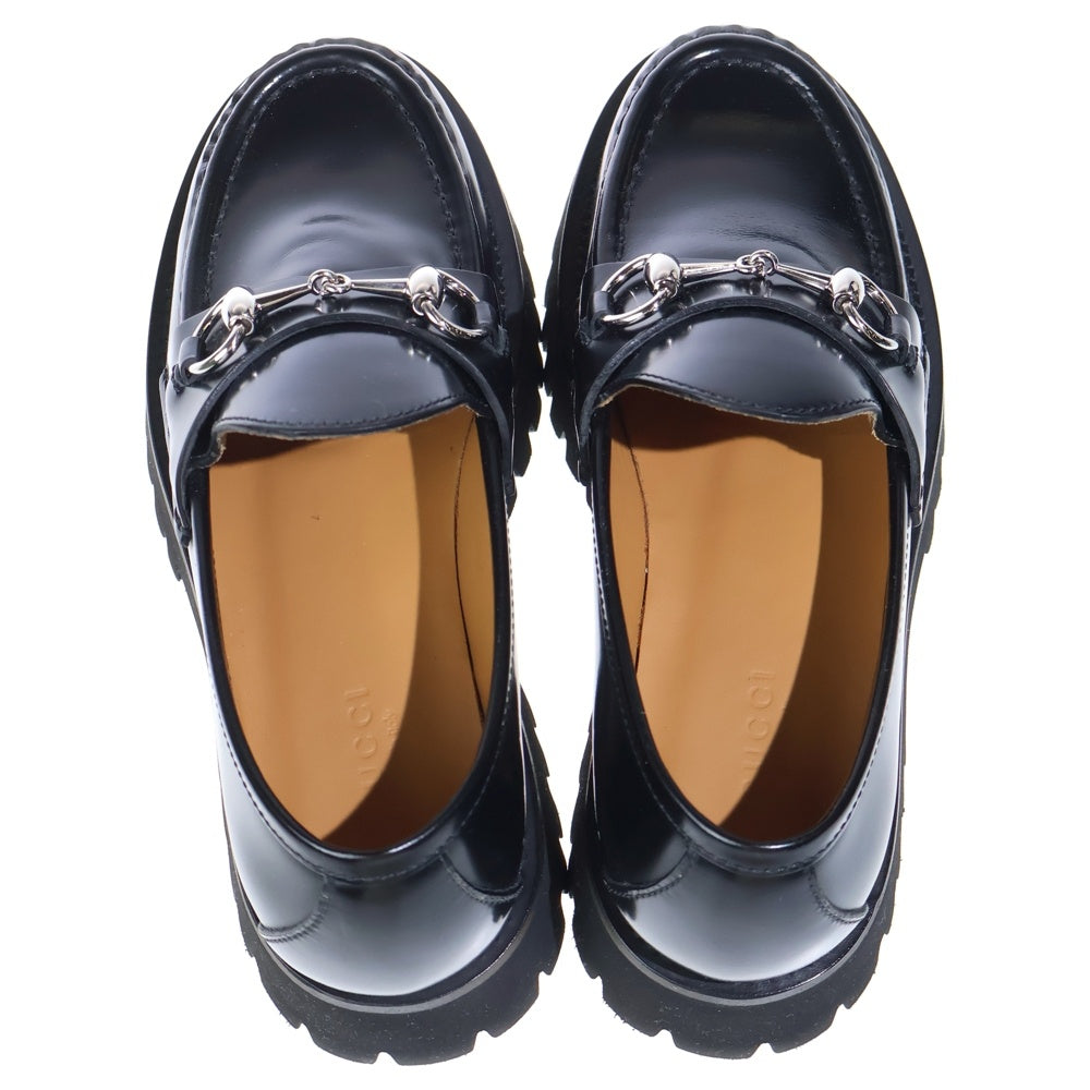 GUCCI(グッチ) ホースビット レザー ローカットシューズ ローファー ブラック レディース
