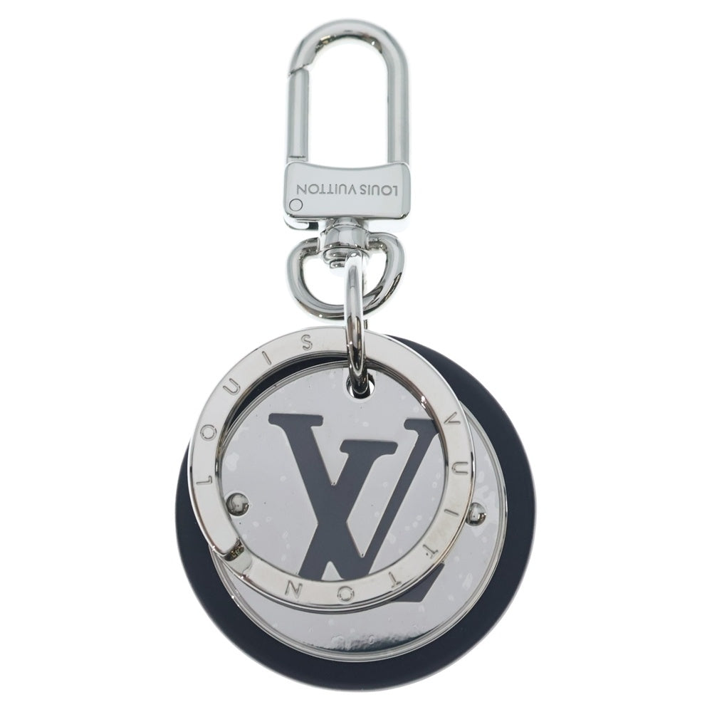 LOUIS VUITTON(ルイヴィトン) LVサークル キーホルダー バッグチャーム キーリング ブラック×シルバー M00741 レディース