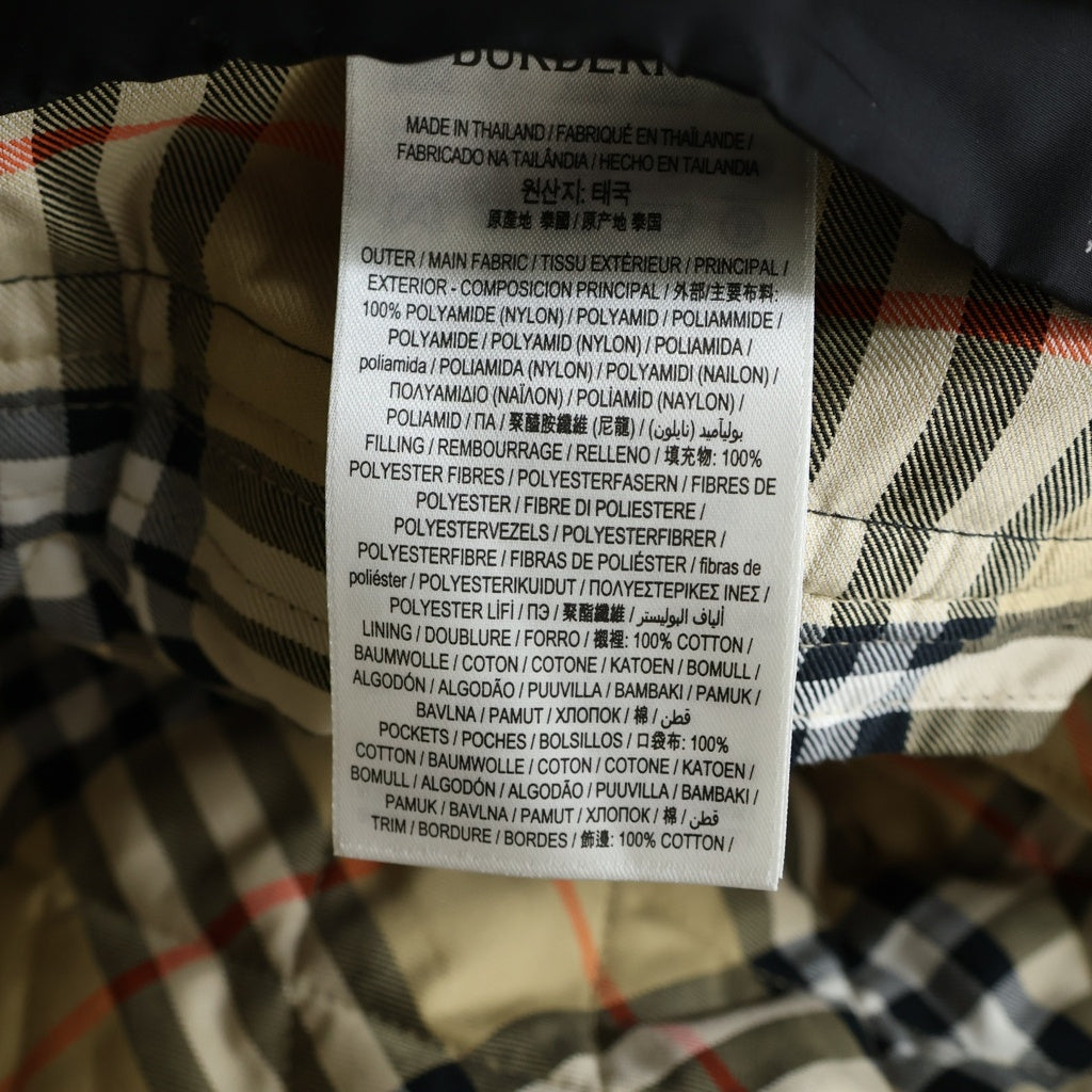 BURBERRY(バーバリー) ノバチェック キルティングジャケット ブラック #L