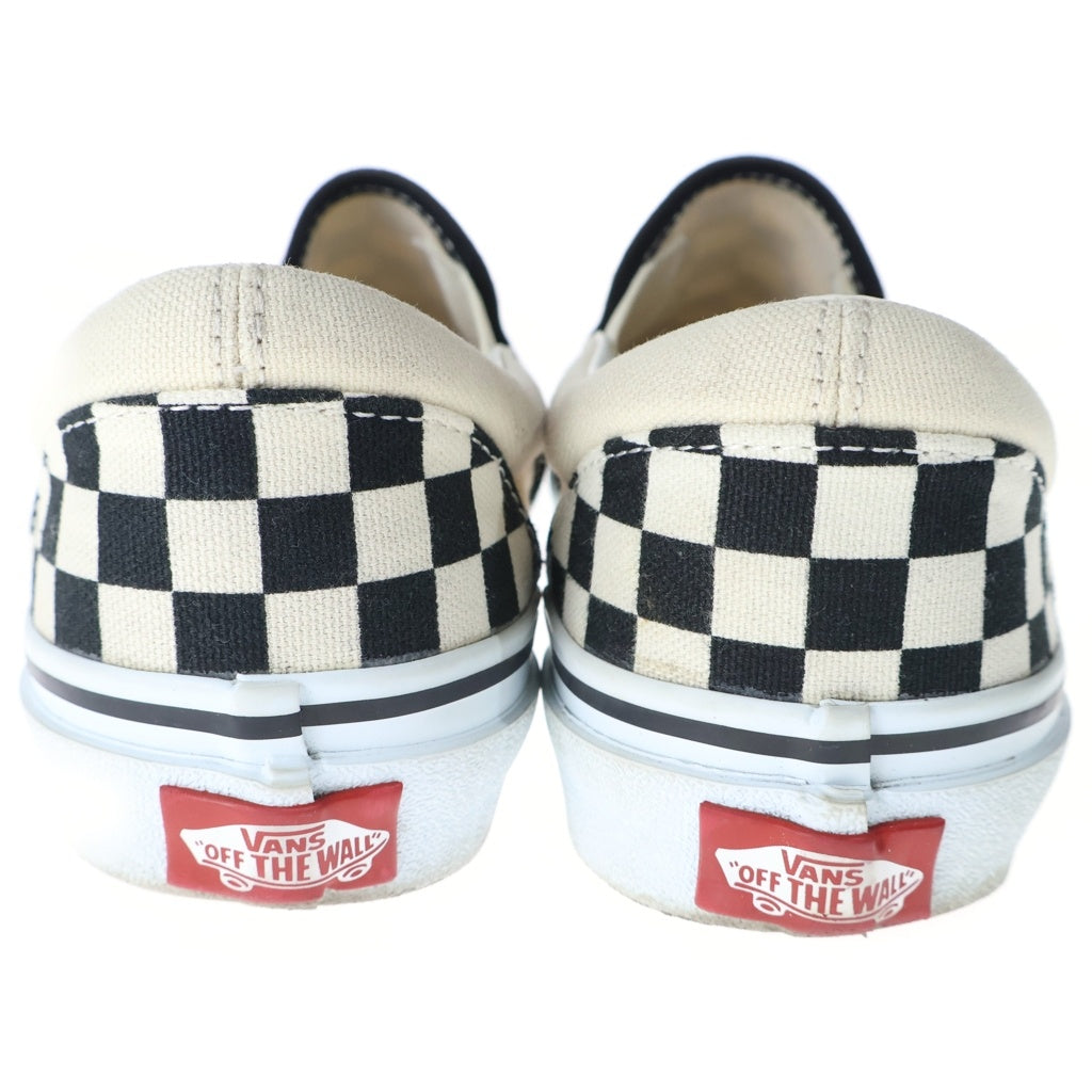VANS(ヴァンズ) チェッカーフラッグ SLIP-ON スリッポン スニーカー ブラック/ホワイト レディース