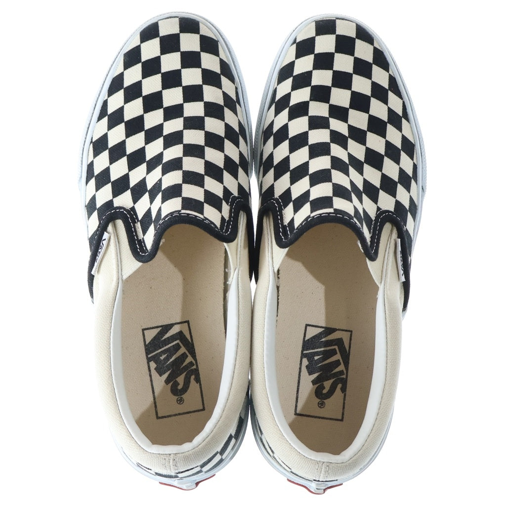 VANS(ヴァンズ) チェッカーフラッグ SLIP-ON スリッポン スニーカー ブラック/ホワイト レディース