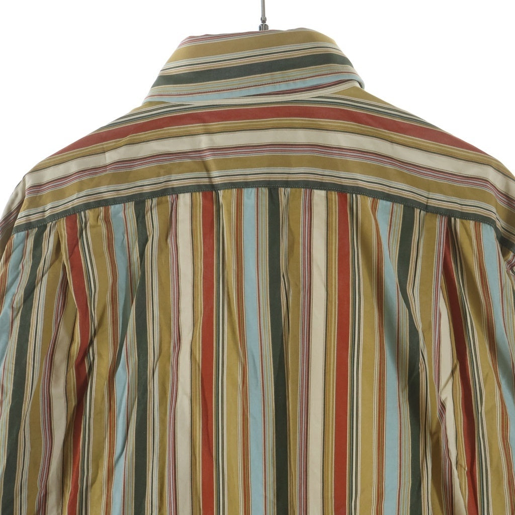 Paul Smith(ポールスミス) マルチカラーストライプ総柄 長袖シャツ ベージュ