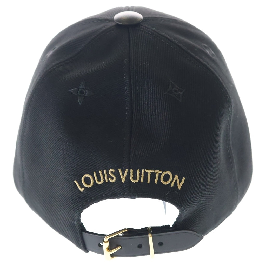 LOUIS VUITTON(ルイヴィトン) LV アイコニック モノグラム刺繍 ベースボール キャップ 帽子 ブラック M7050M