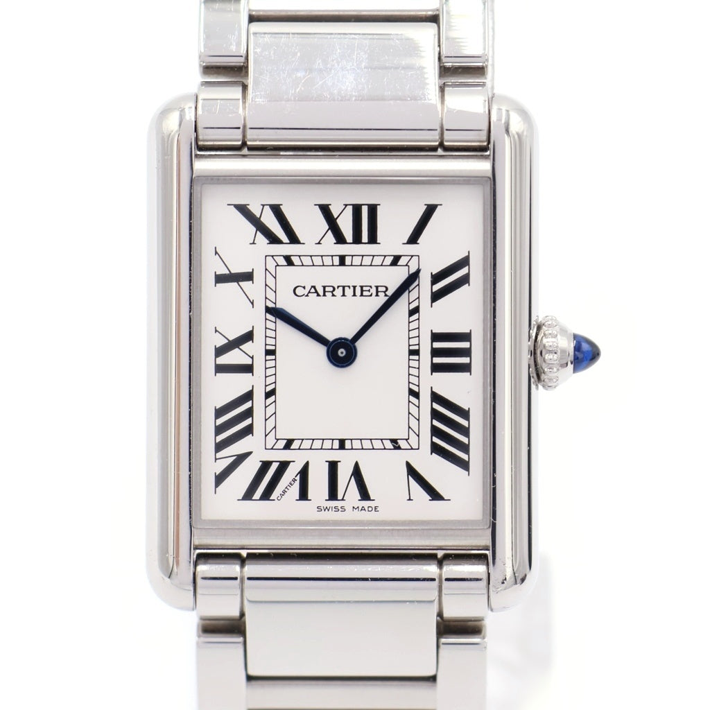 Cartier(カルティエ) タンクマストLM SS/AT ステンレス クォーツ 腕時計 WSTA0052 白文字盤