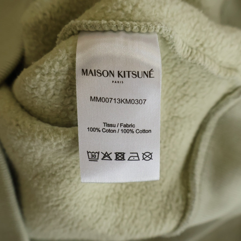 MAISON KITSUNE(メゾンキツネ) ボールドフォックスヘッドパッチコンフォートフーディー パーカー アッシュツリー ライトグリーン #S MM00713KM0307 レディース