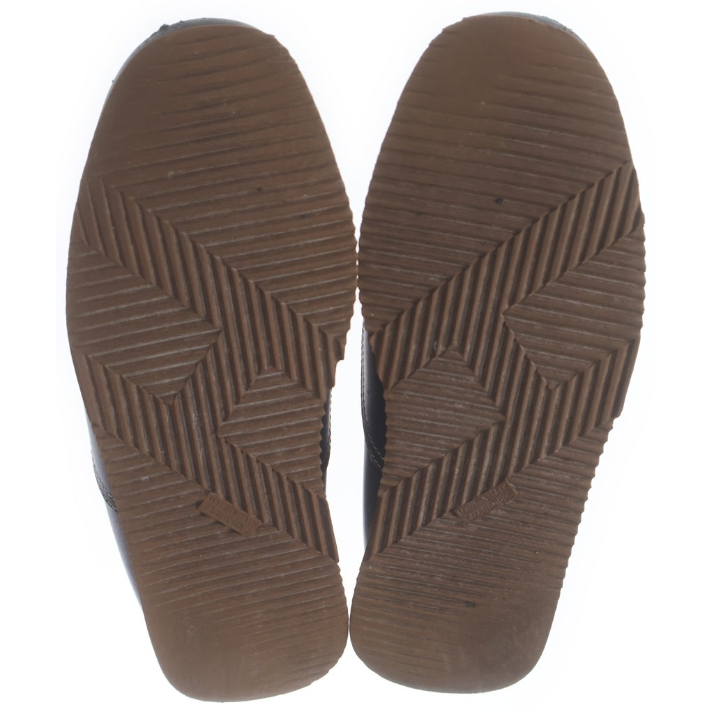 HERMES(エルメス) クイック Hロゴ レザー レースアップ ローカットシューズ スニーカー ブラック レディース