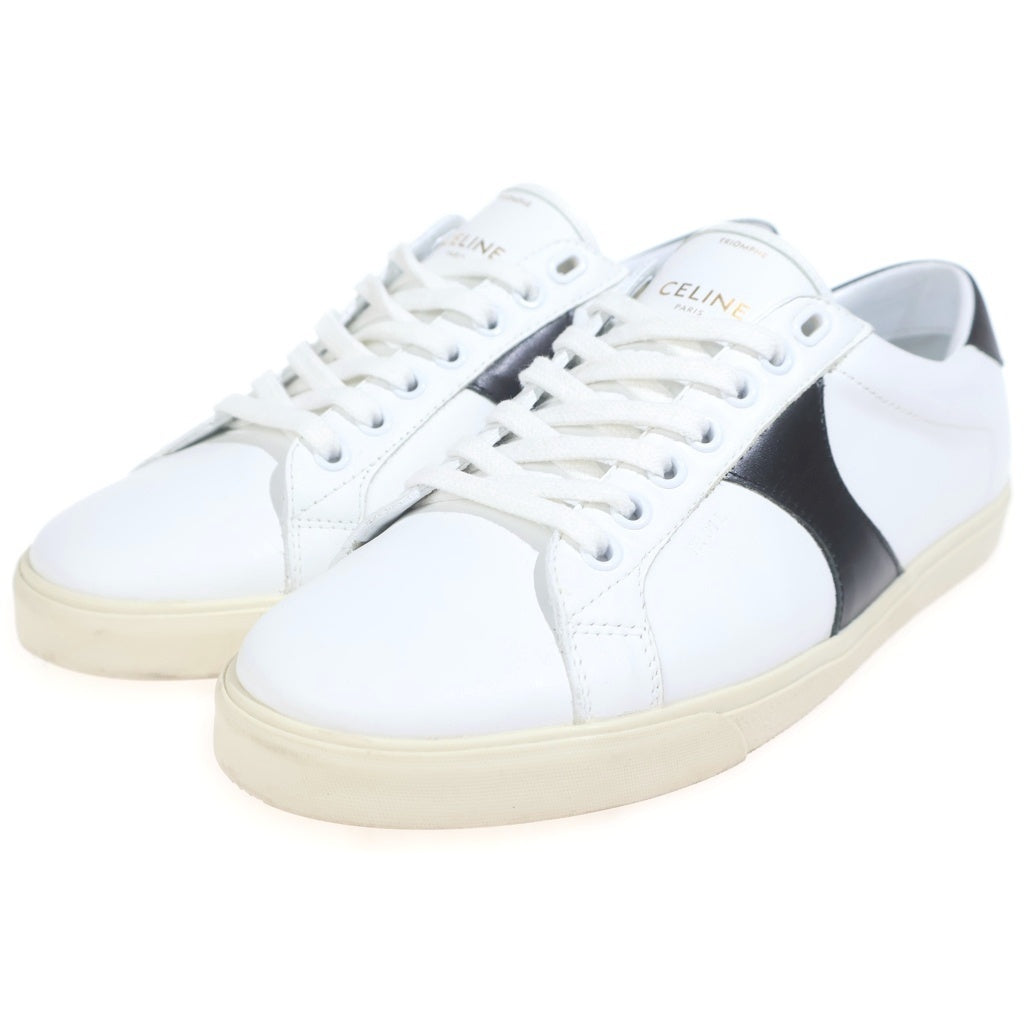 CELINE(セリーヌ) ローカットスニーカーシューズ ホワイト×ブラック #40