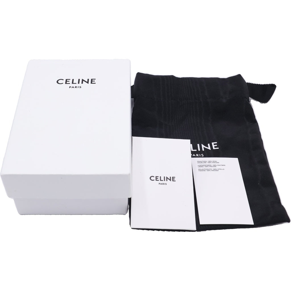 CELINE(セリーヌ) スモールウォレット 16 セーズ 三つ折り財布 コンパクトウォレット コインケース パープル ライトライラック レザー 10F52 3CQ7 32LA ゴールド金具 レディース