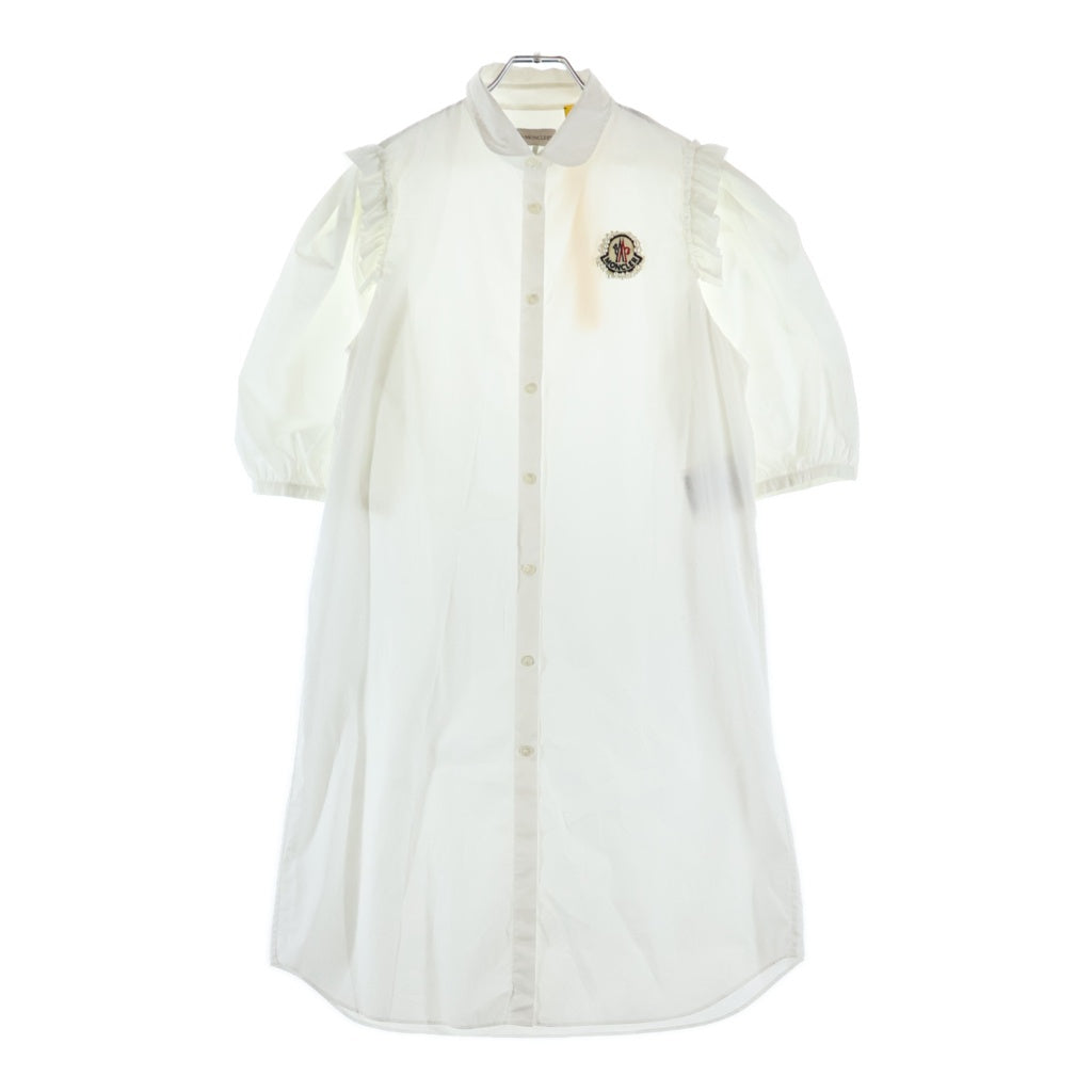 MONCLER(モンクレール) シモーネロシャ パールロゴ シャツワンピース アイボリー #1 G10941D70600 レディース