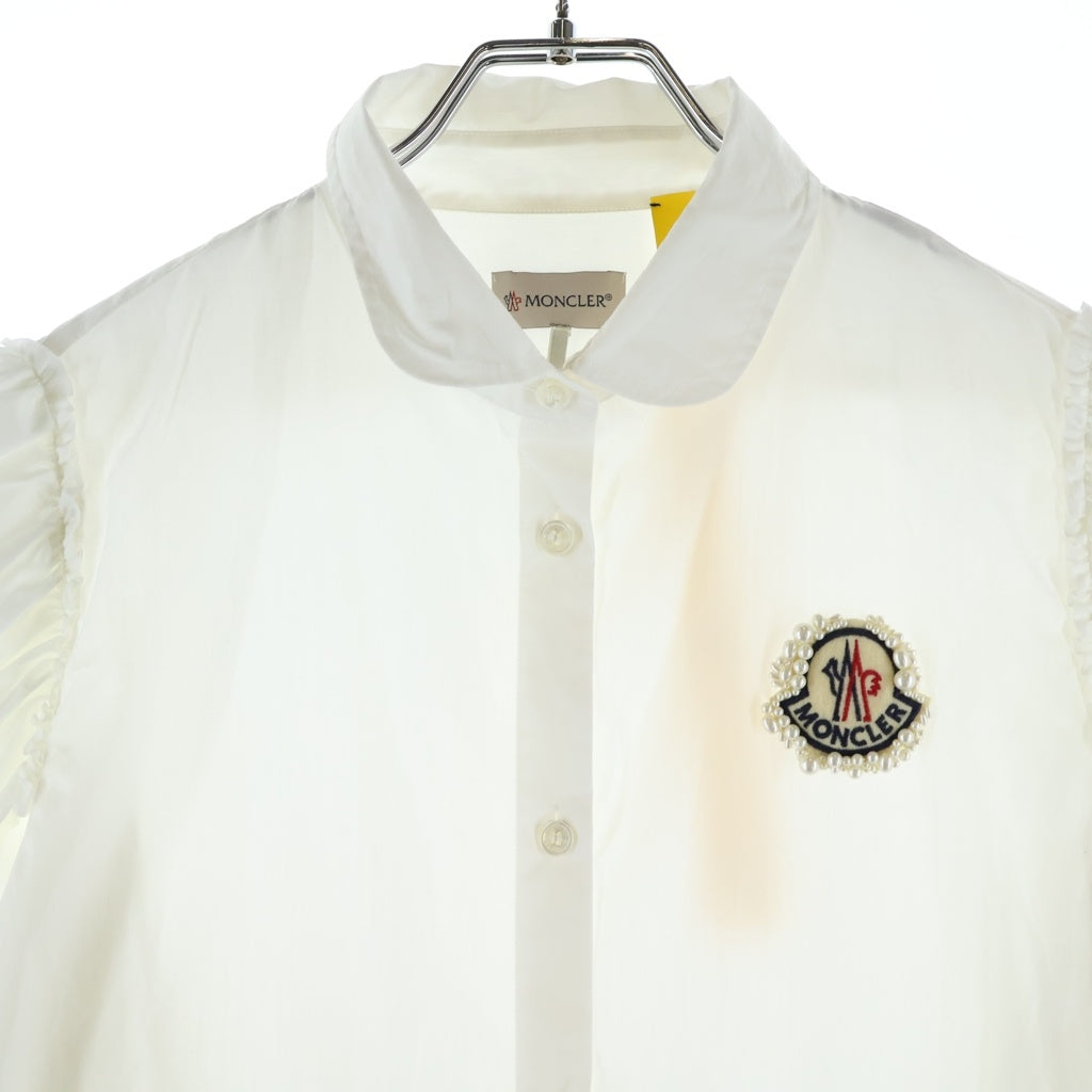 MONCLER(モンクレール) シモーネロシャ パールロゴ シャツワンピース アイボリー #1 G10941D70600 レディース