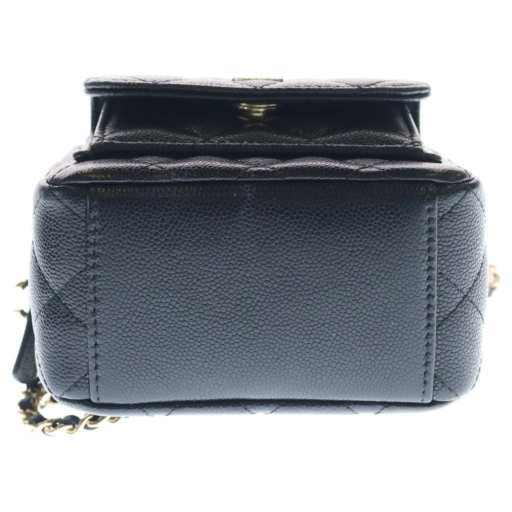 CHANEL(シャネル) マトラッセ チェーン ミニ バッグパック リュック ブラック キャビアスキン ゴールド金具 AP3753 レディース