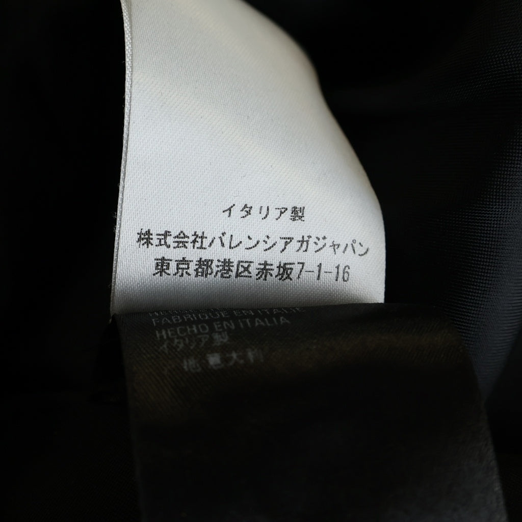 BALENCIAGA(バレンシアガ) ロゴ刺繍 チェック総柄 ウール ジップアップ フリース ジャケット レッド 571439