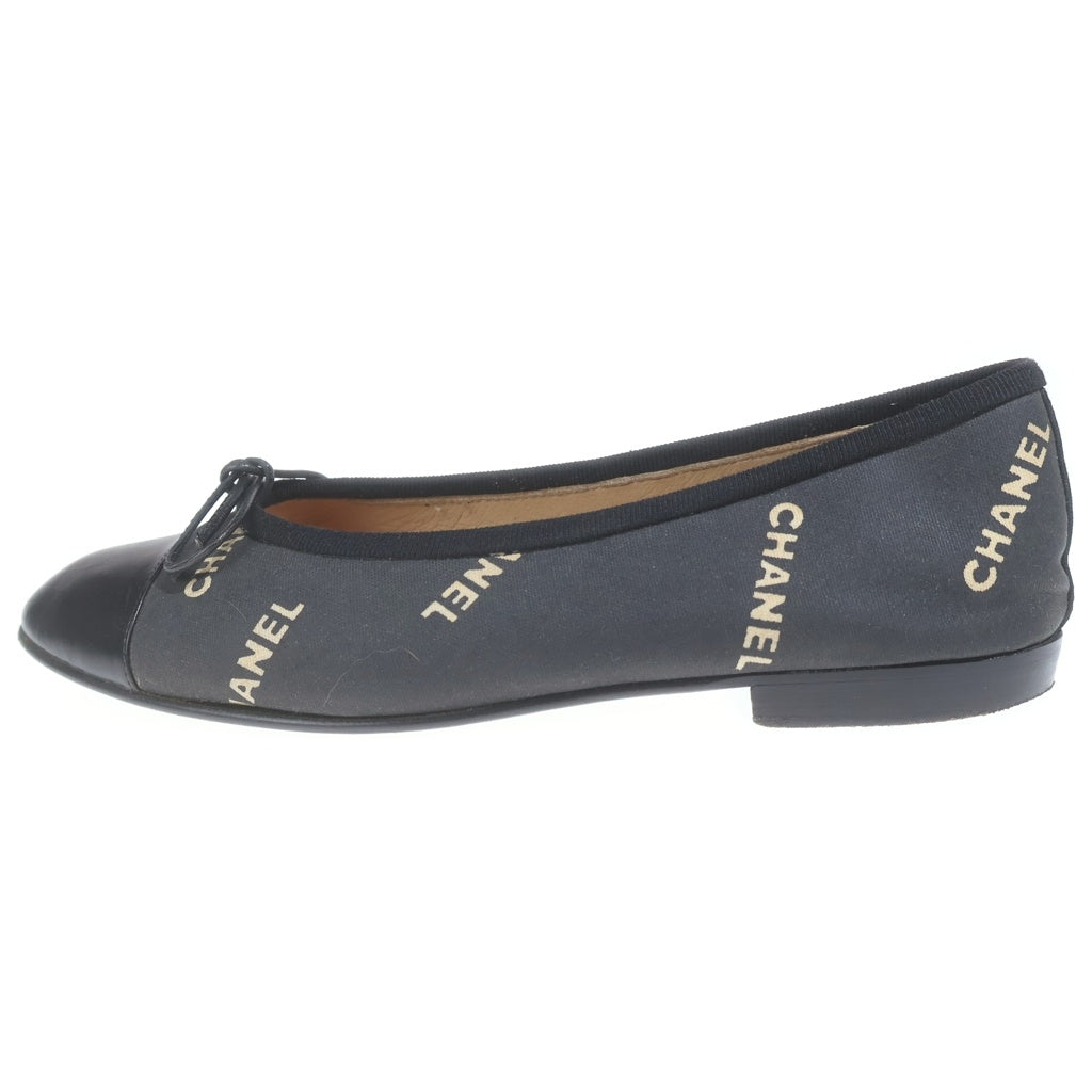CHANEL(シャネル) リボンモチーフ バレエシューズ ブラック #37 レディース