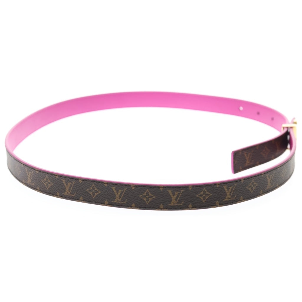 LOUIS VUITTON(ルイヴィトン) モノグラム サンチュール LVアイコニック20MMリバーシブル ベルト ブラウン×ピンク 80/32 M0703 レディース