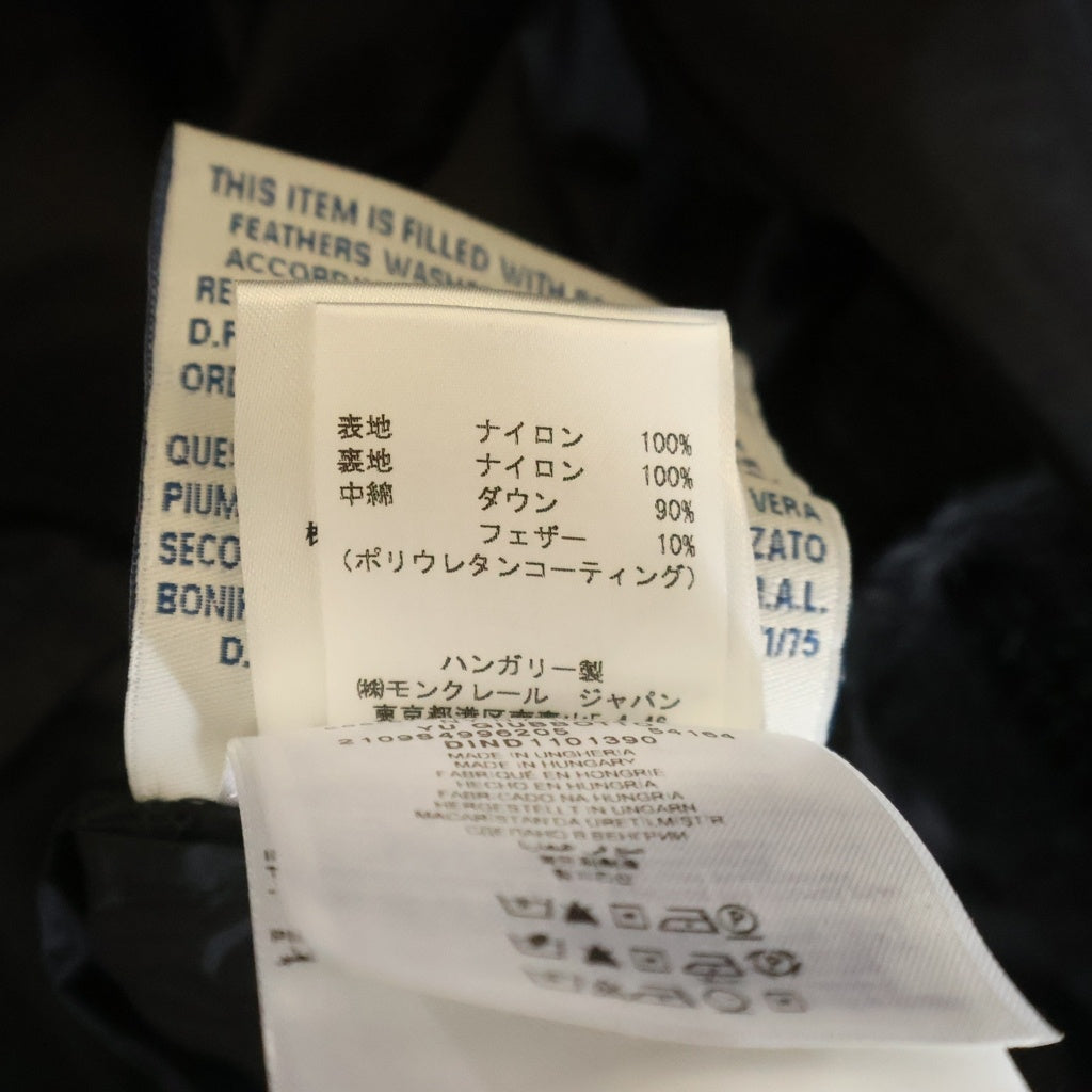 MONCLER(モンクレール) ナイロンジャケット サイドジップ ブラック ナイロン 2 G32-003 レディース