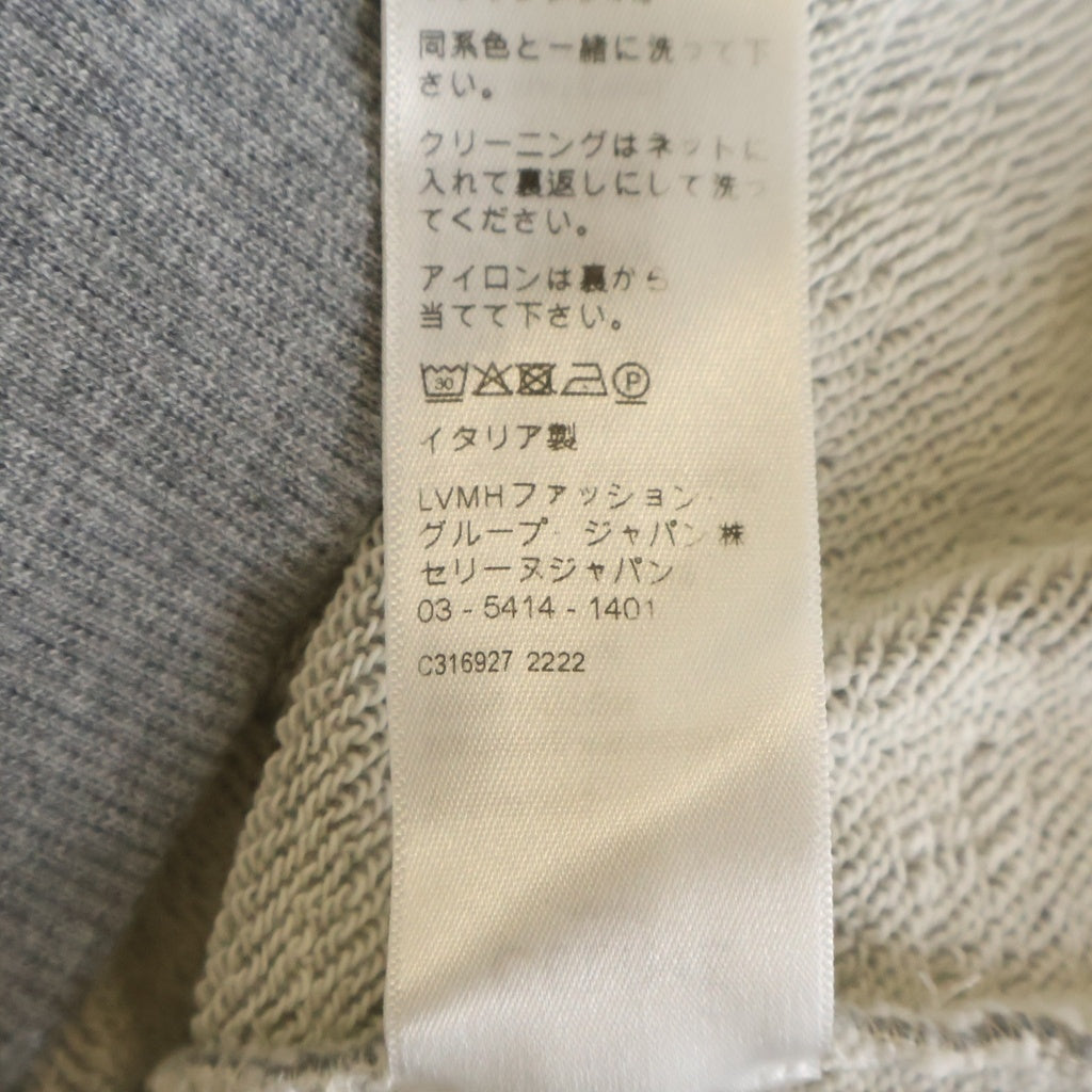 CELINE(セリーヌ) ルーズフーディー パーカー コットンフリース ドローストリング グレー L 2Y468670Q レディース