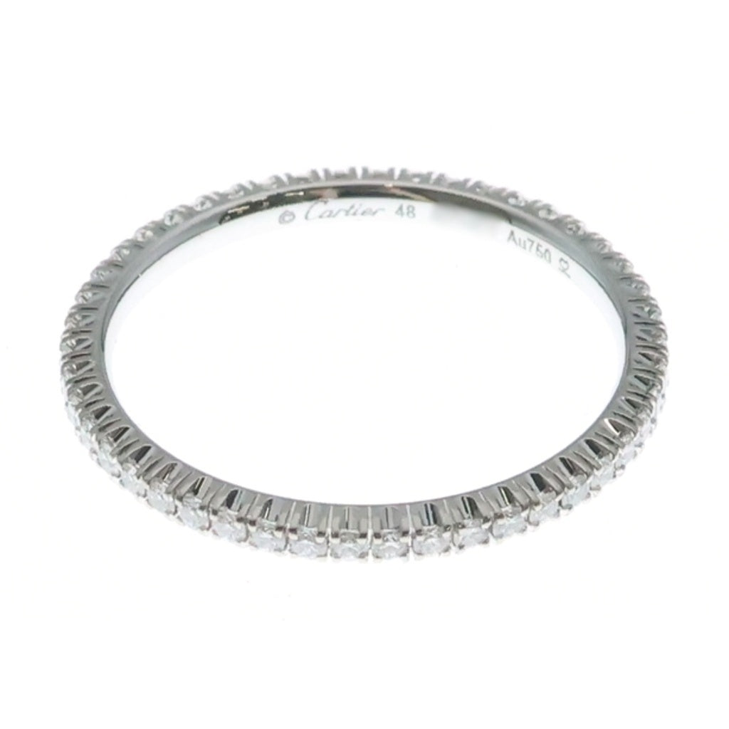 Cartier(カルティエ) エタンセル フルエタニティ ダイヤリング 指輪 Au750 ホワイトゴールド APS971 レディース