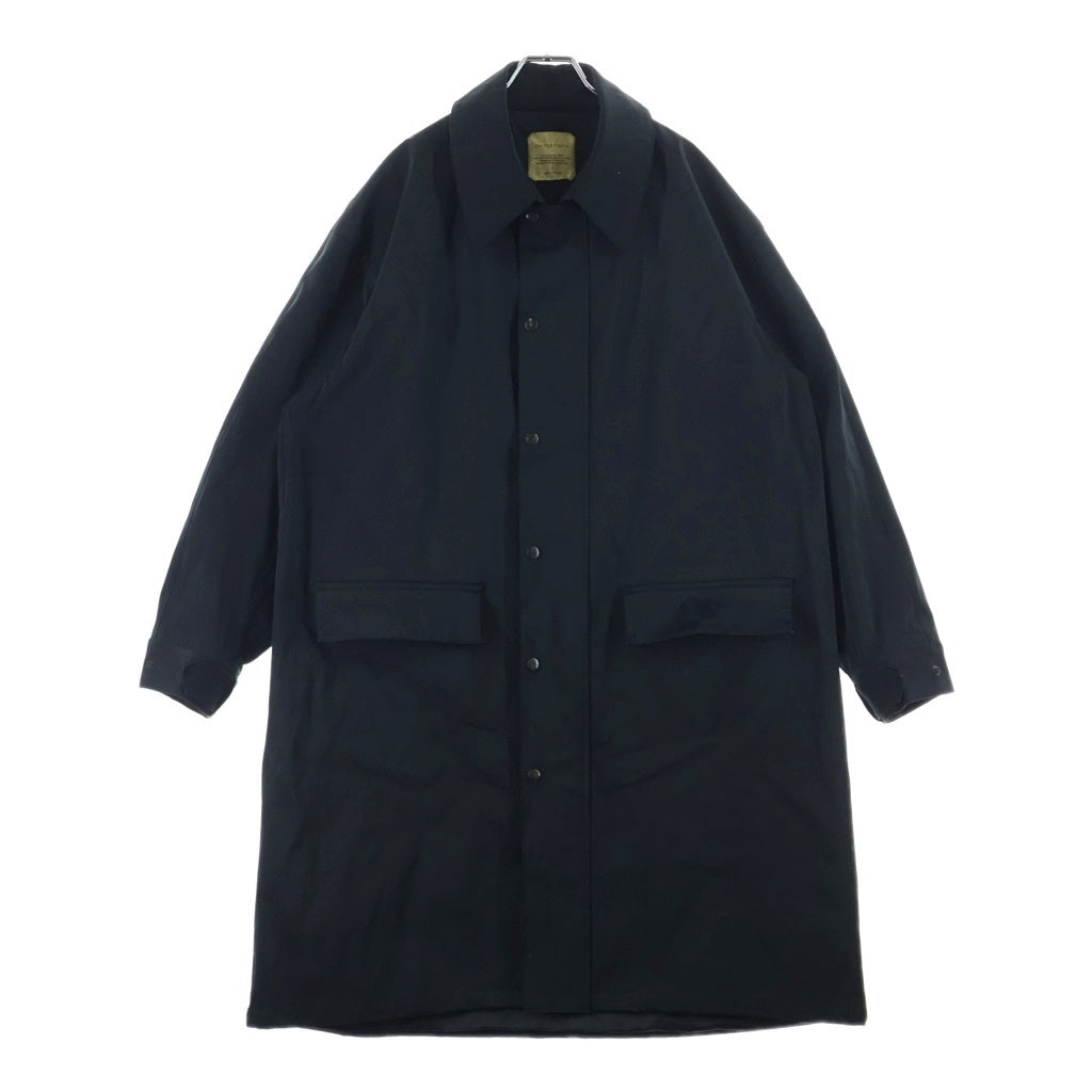 UNITED TOKYO(ユナイテッド トウキョウ) ×KOMATSU 24AW DOLPHIN コマツ ドルフィン ステンカラー ロングコート ポリエステル ブラック 134654001