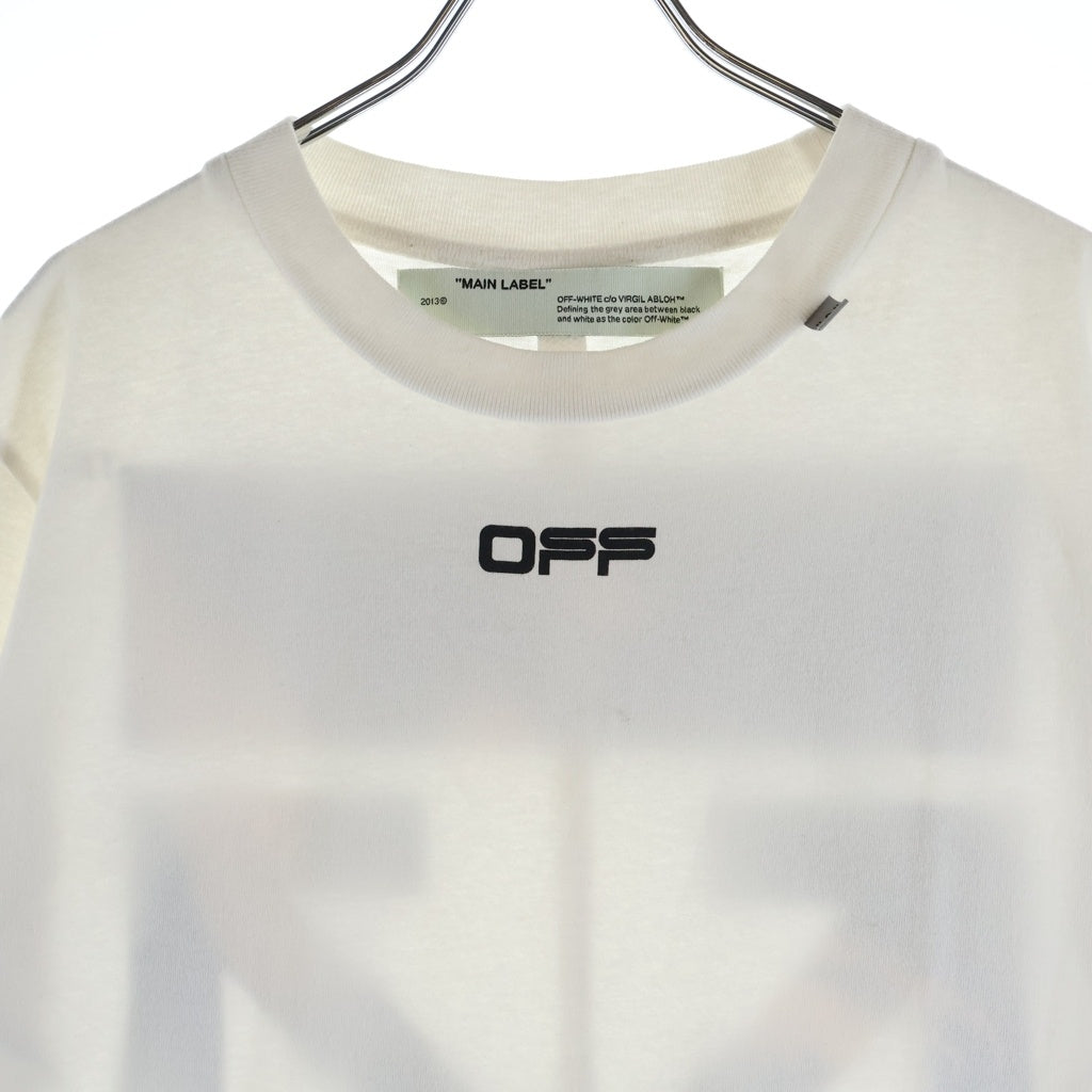 OFF-WHITE(オフホワイト) 20SS CARAVAGGIO ARROW S/S SLIM TEE カラヴァッジオ アロープリント 半袖Tシャツ カットソー ホワイト OMAA027S20185004 レディース