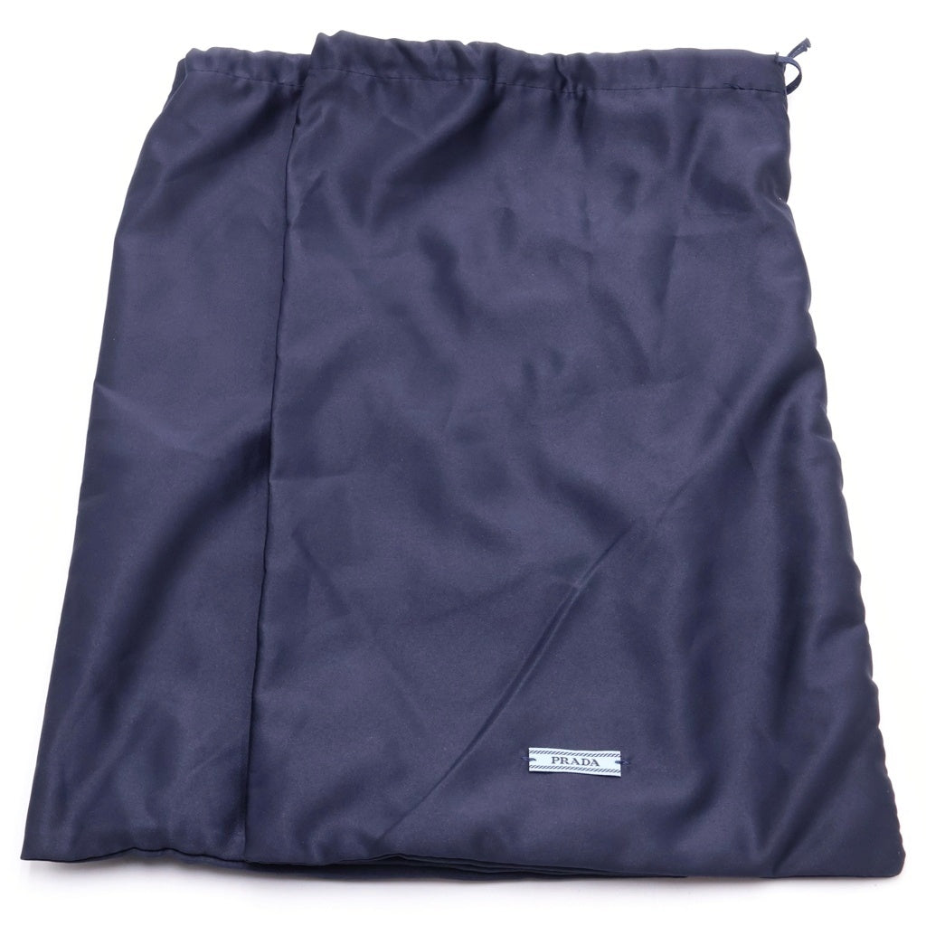 PRADA(プラダ) ソフトパテッドドナッパレザー フラットシューズ ホワイト #36 レディース
