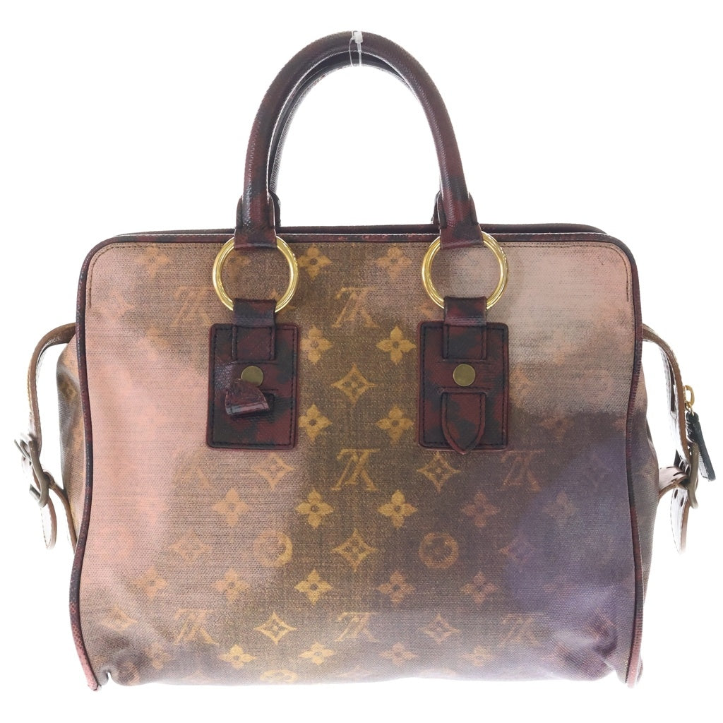 LOUIS VUITTON(ルイヴィトン) モノグラム・ジョークス グラディエート ハンドバッグ ピンク×レッド レザー M95739 ゴールド金具 レディース