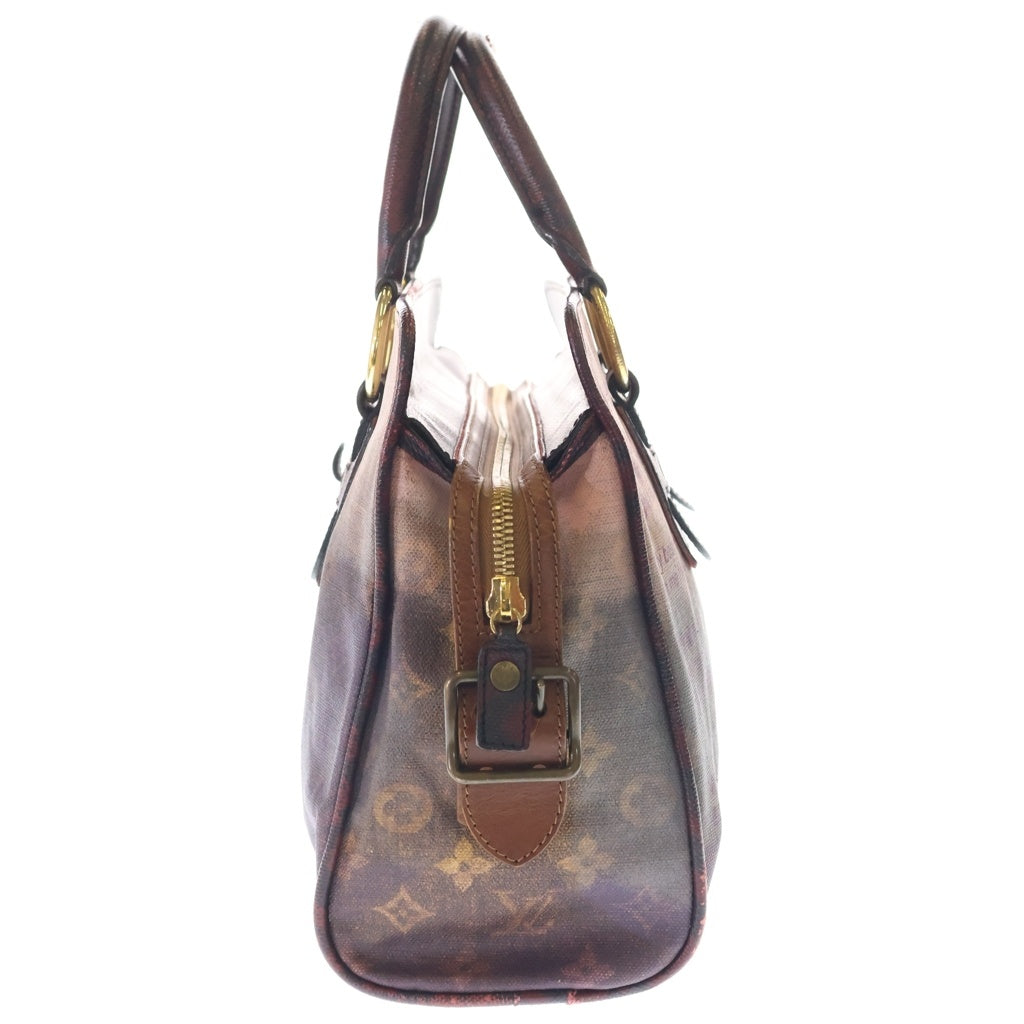 LOUIS VUITTON(ルイヴィトン) モノグラム・ジョークス グラディエート ハンドバッグ ピンク×レッド レザー M95739 ゴールド金具 レディース