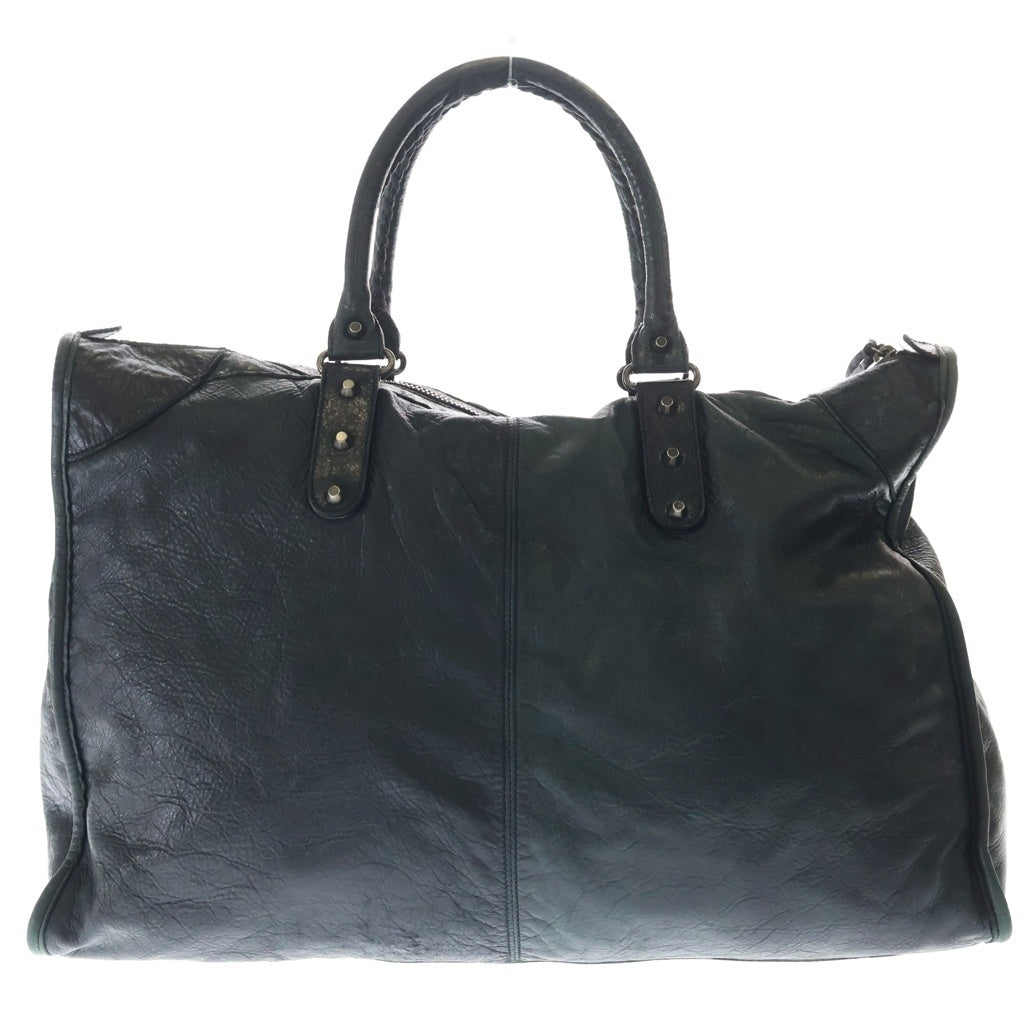 BALENCIAGA(バレンシアガ) ザ ワーク ハンドバッグ ブラック レザー 156541 シルバー金具 レディース