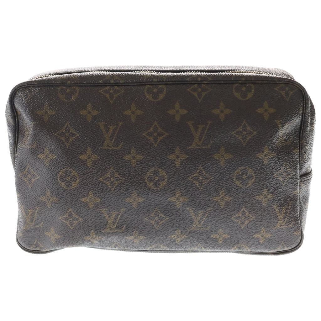 LOUIS VUITTON(ルイヴィトン) モノグラム トゥルーストワレット セカンドバッグ クラッチバッグ ケース ポーチ ブラウン PVC レザー M47522 ゴールド金具 レディース
