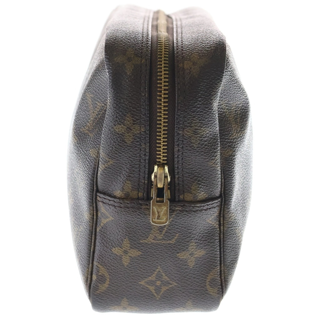 LOUIS VUITTON(ルイヴィトン) モノグラム トゥルーストワレット セカンドバッグ クラッチバッグ ケース ポーチ ブラウン PVC レザー M47522 ゴールド金具 レディース