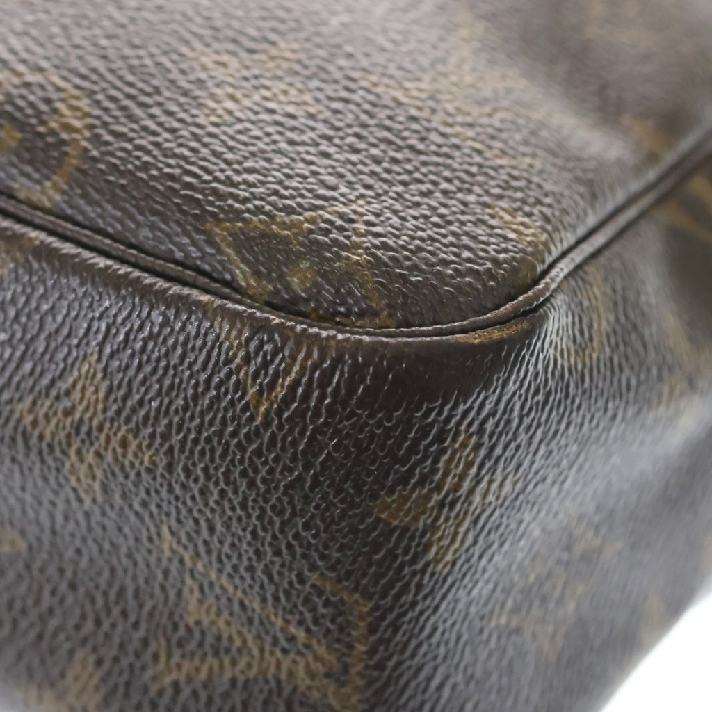 LOUIS VUITTON(ルイヴィトン) モノグラム トゥルーストワレット セカンドバッグ クラッチバッグ ケース ポーチ ブラウン PVC レザー M47522 ゴールド金具 レディース