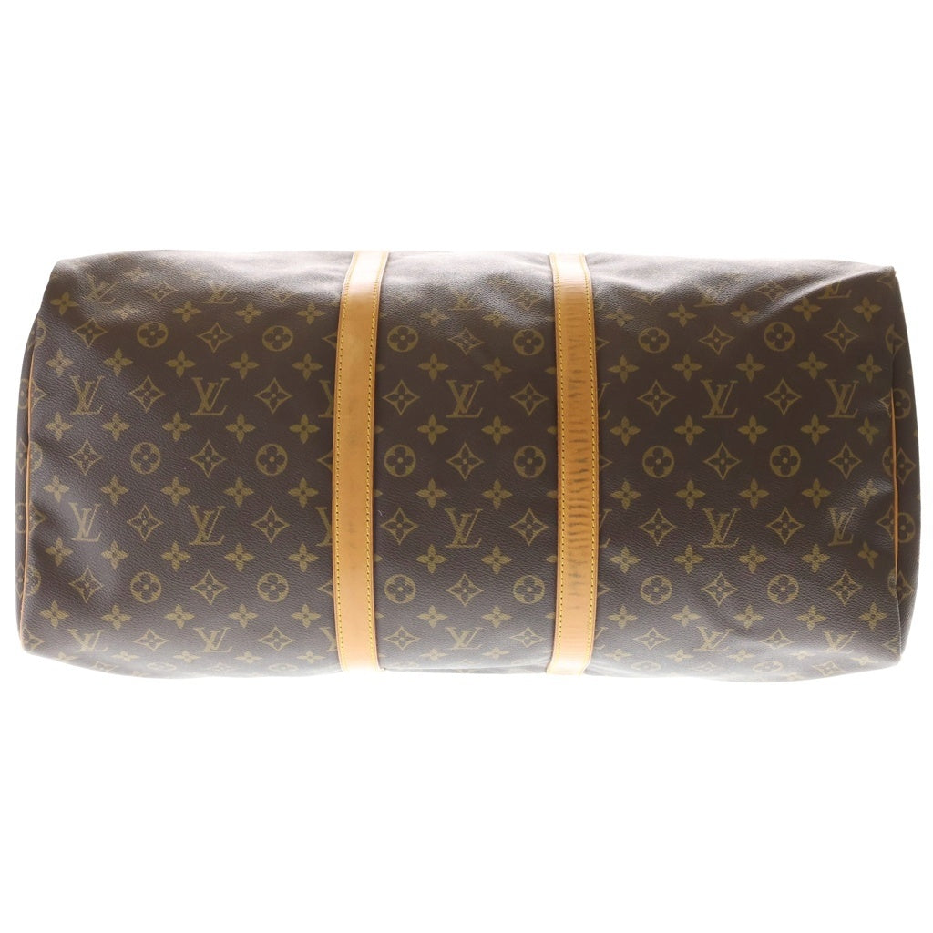 LOUIS VUITTON(ルイヴィトン) モノグラム キーポル・バンドリエール60 トラベルバッグ ボストンバッグ ハンドバッグ ブラウン レザー×PVC M41412 ゴールド金具 レディース