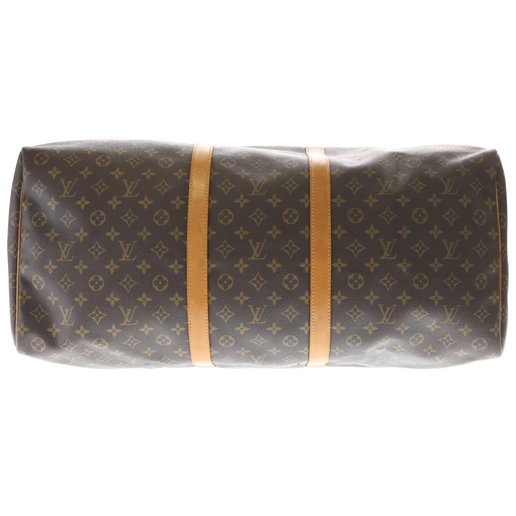 LOUIS VUITTON(ルイヴィトン) モノグラム キーポル・バンドリエール60 トラベルバッグ ボストンバッグ ハンドバッグ ブラウン レザー×PVC M41412 ゴールド金具 レディース