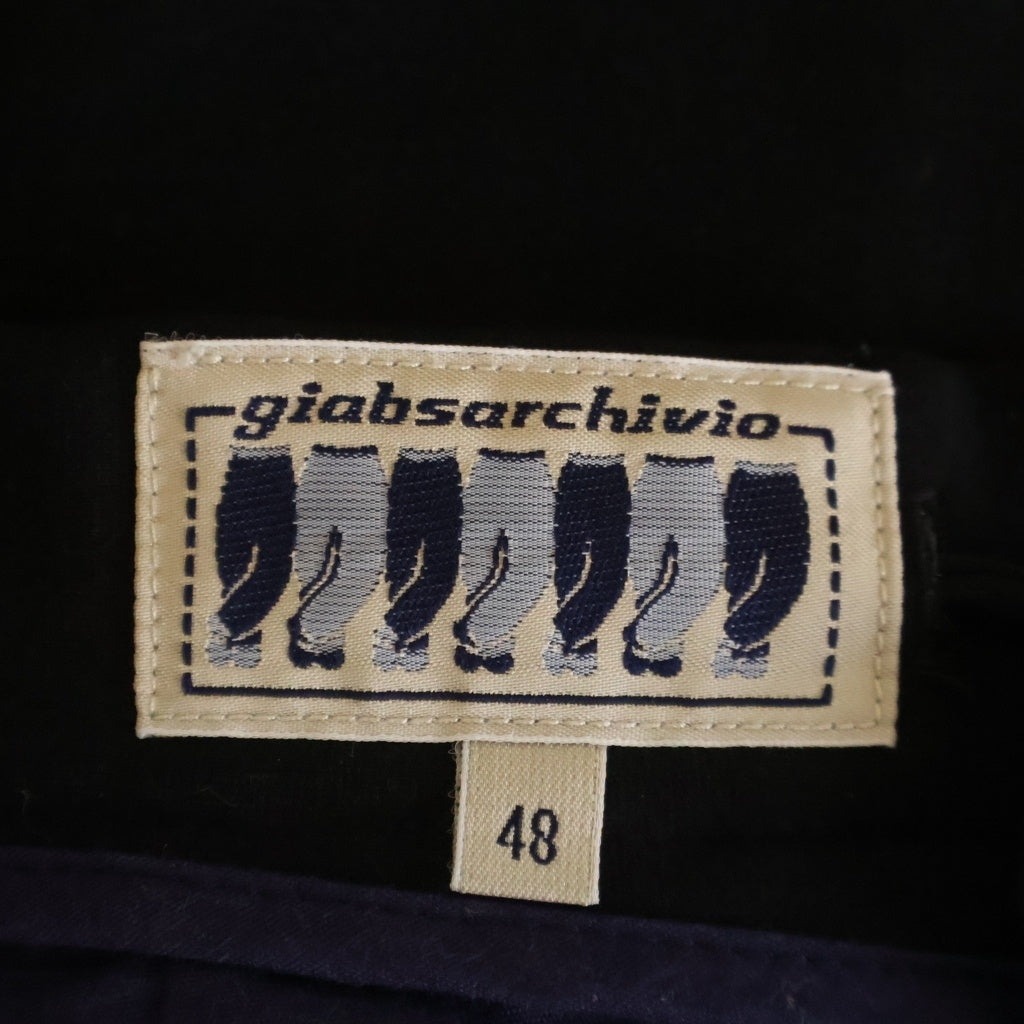 giab's ARCHIVIO(ジャブスアルキヴィオ) ドローコードパンツ ブラック コットン