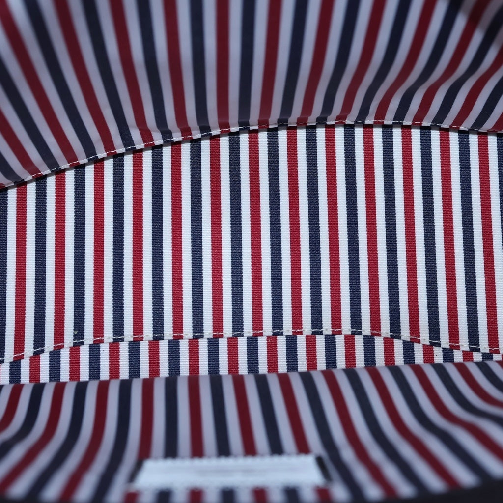 THOM BROWNE(トムブラウン) デュエットハンドバッグ ラージ 2WAYバッグ ショルダーバッグ ブラック レザー ゴールド金具 レディース