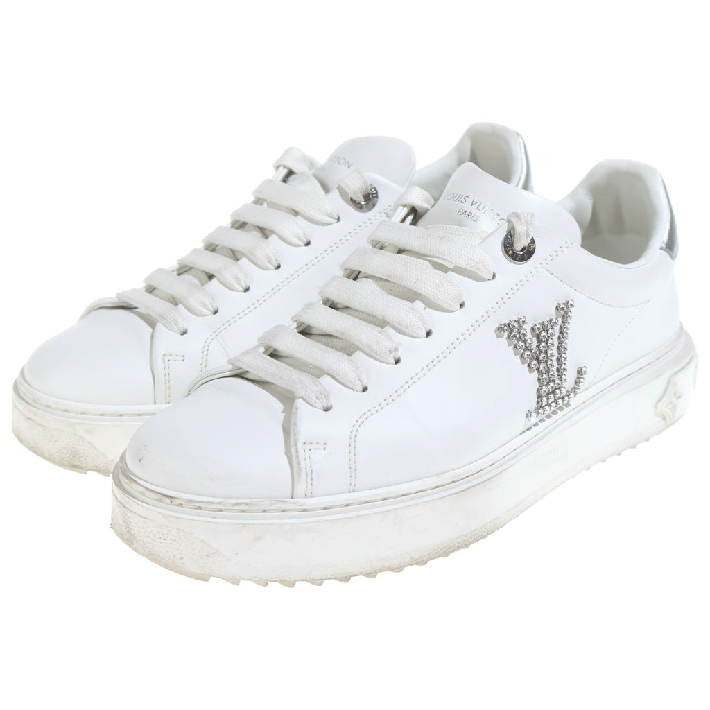 LOUIS VUITTON(ルイヴィトン) ローカットスニーカー ホワイト×シルバー #37 1/2 レディース