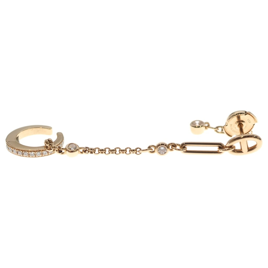 HERMES(エルメス) シェーヌ・ダンクル・カオス ピアス イヤーカフ ピンクゴールド Au750 レディース