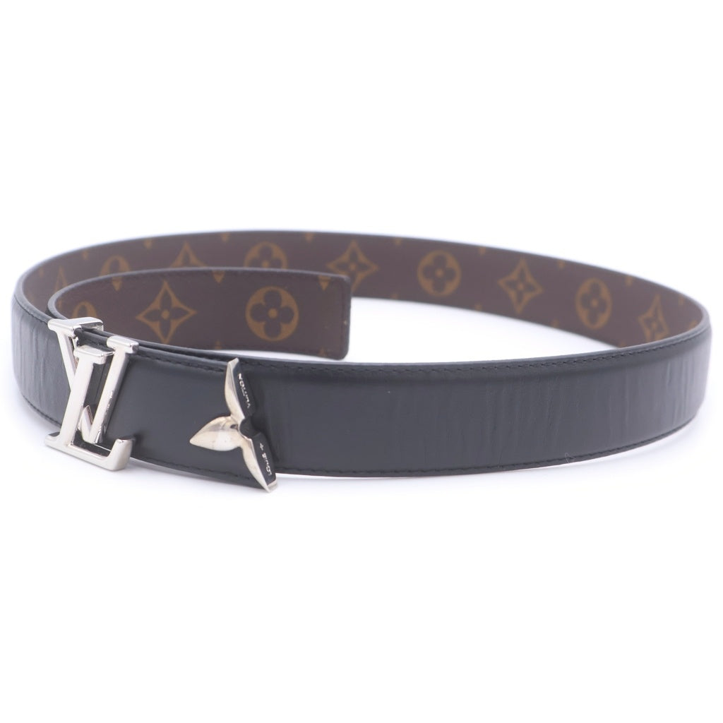 LOUIS VUITTON(ルイヴィトン) プリティ LV リバーシブル ベルト ブラック×ブラウン M8871 シルバー金具