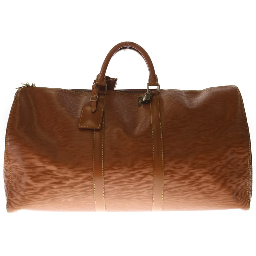 LOUIS VUITTON(ルイヴィトン) エピ キーポル55 レザー ボストンバッグ ブラウン M42958
