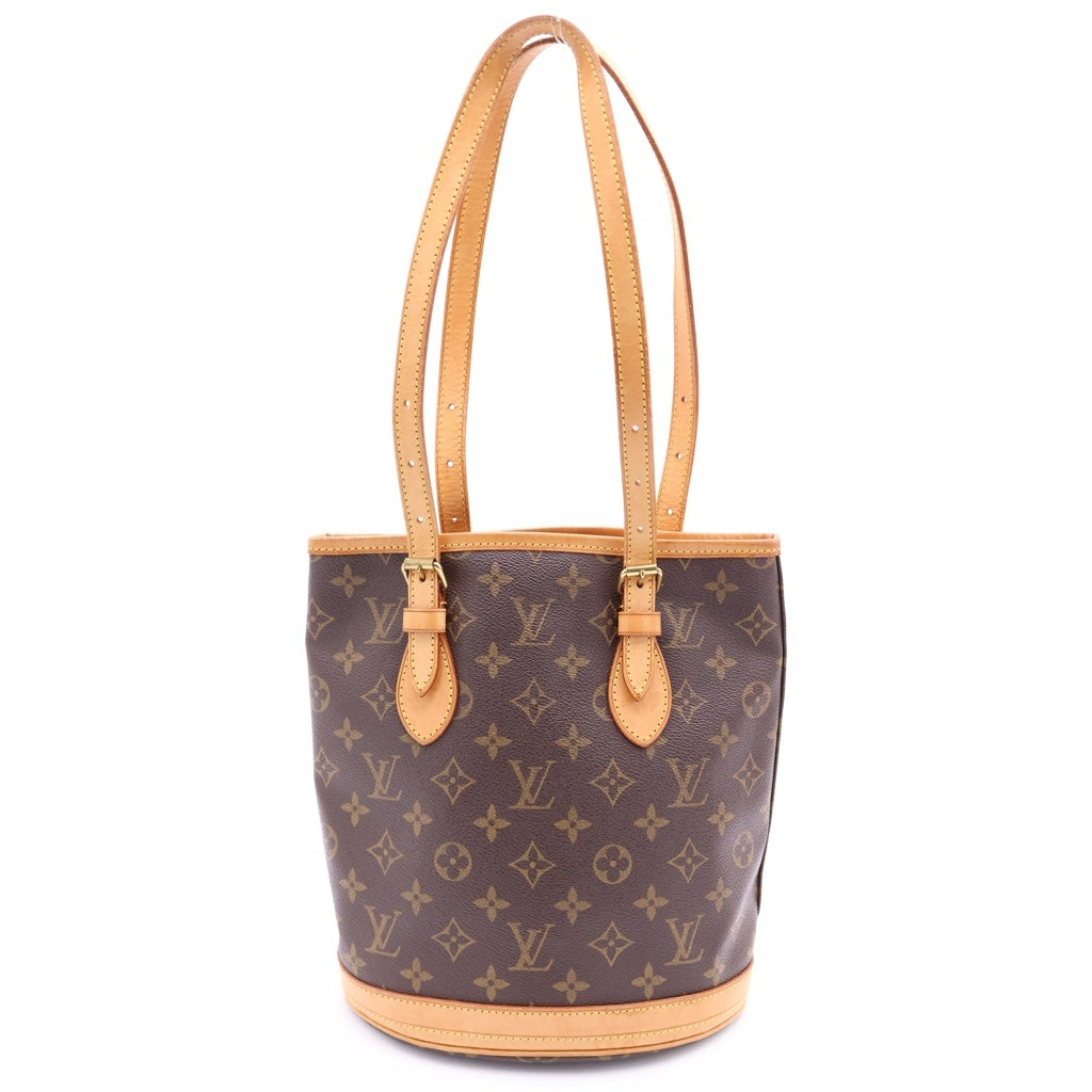 LOUIS VUITTON(ルイヴィトン) モノグラム バケットPM ハンドバッグ ブラウン PVCレザー M42238 レディース