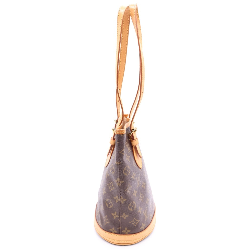 LOUIS VUITTON(ルイヴィトン) モノグラム バケットPM ハンドバッグ ブラウン PVCレザー M42238 レディース