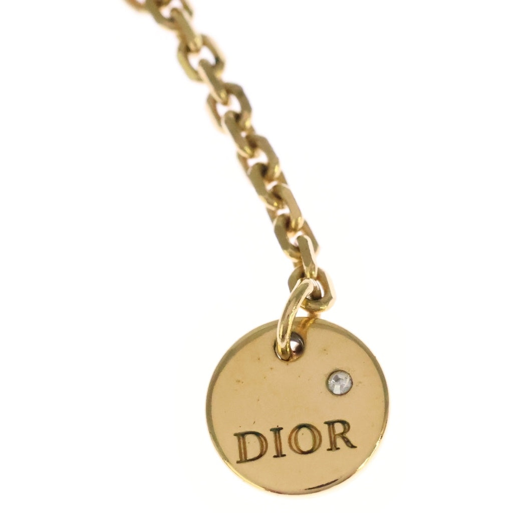 Christian Dior(クリスチャンディオール) Petit CD ダブル ネックレス ロゴ スター チェーン ゴールド レディース