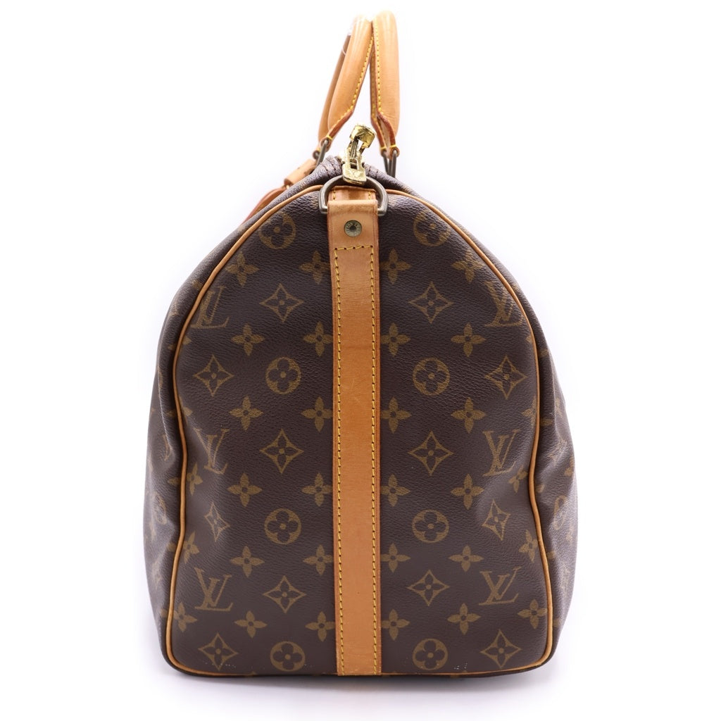 LOUIS VUITTON(ルイヴィトン) モノグラム キーポル50 バンドリエール ボストンバッグ ハンドバッグ トラベルバッグ ブラウン レザー×PVC M41426 ゴールド金具