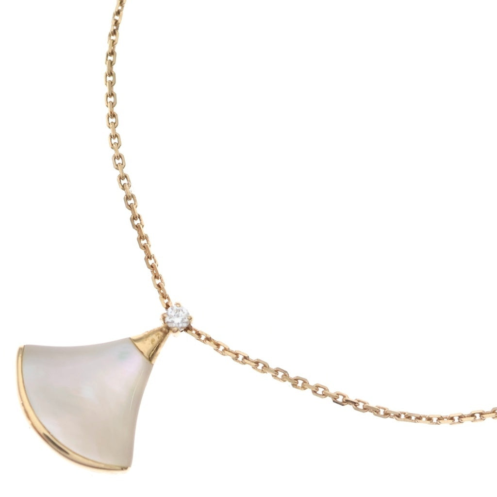 BVLGARI(ブルガリ) ディーヴァドリーム シェル ダイヤモンド Au750 K18PG ネックレス ピンクゴールド レディース