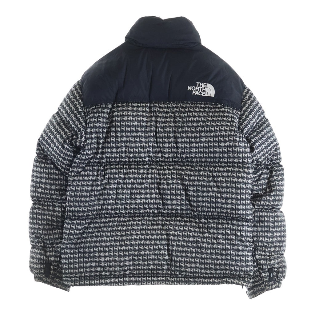 SUPREME(シュプリーム) シュプリーム×ノースフェイス スタッズ柄 ヌプシ ダウンジャケット ブラック #M