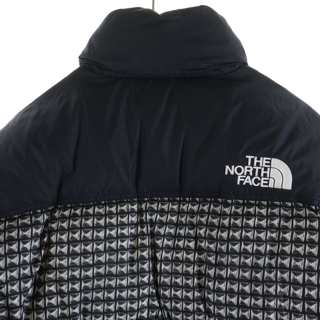 SUPREME(シュプリーム) シュプリーム×ノースフェイス スタッズ柄 ヌプシ ダウンジャケット ブラック #M