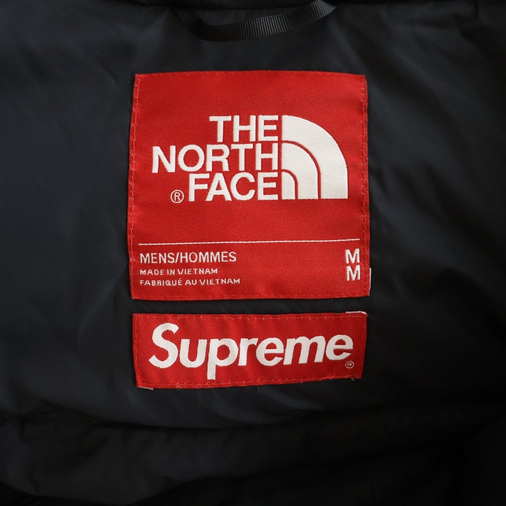 SUPREME(シュプリーム) シュプリーム×ノースフェイス スタッズ柄 ヌプシ ダウンジャケット ブラック #M