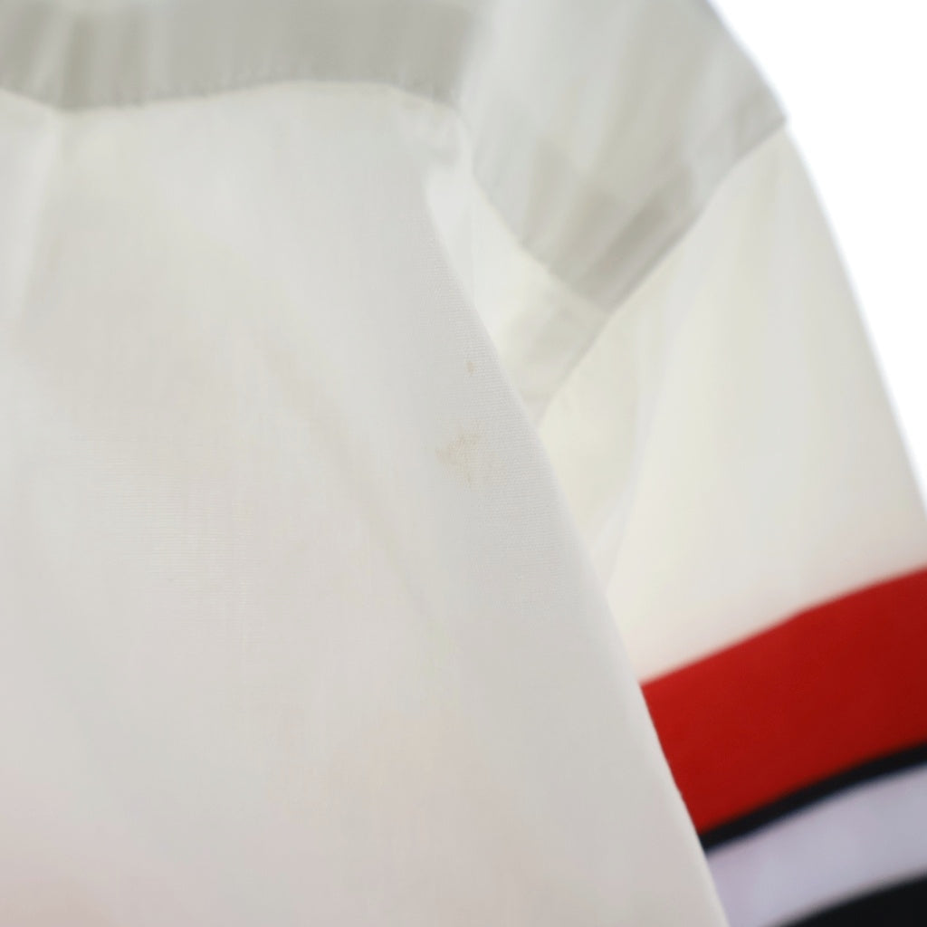 BURBERRY(バーバリー) フロントロゴプリント 長袖シャツ ノーカラー コットン ホワイト 8022075 レディース